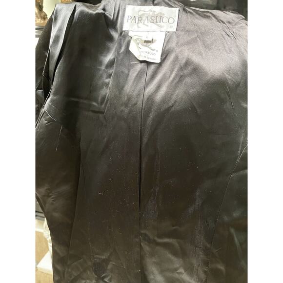 PARASUCO Vintage Black Silver Zipper jacket Blazer Wool 5 6 Canada - Picture 10 of 12